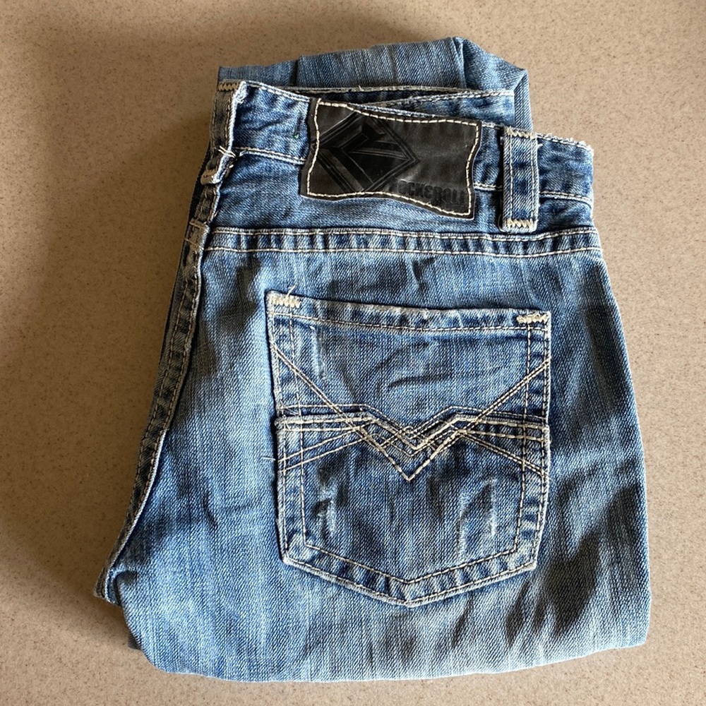 Men’s Rock & Roll 31” x 32” Straight-leg Jeans